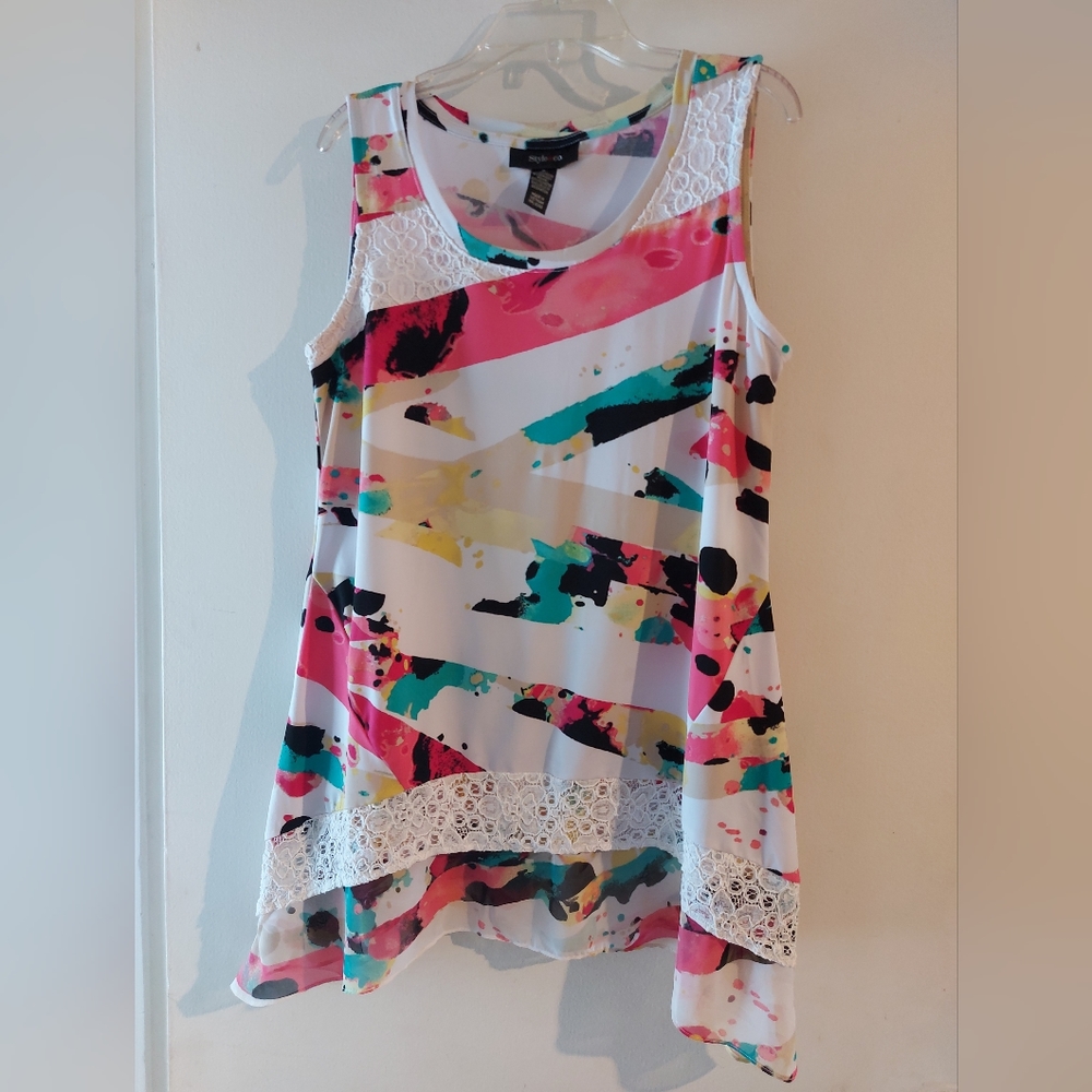 Style & CO tank, size small, EUC